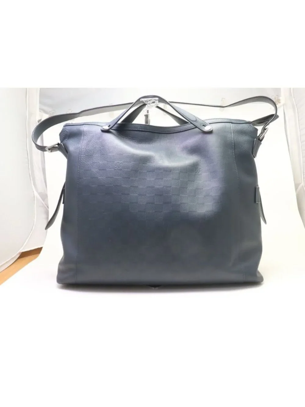 Louis Vuitton Damier Infini Leather Navy 2-Way Hand Tote Bag